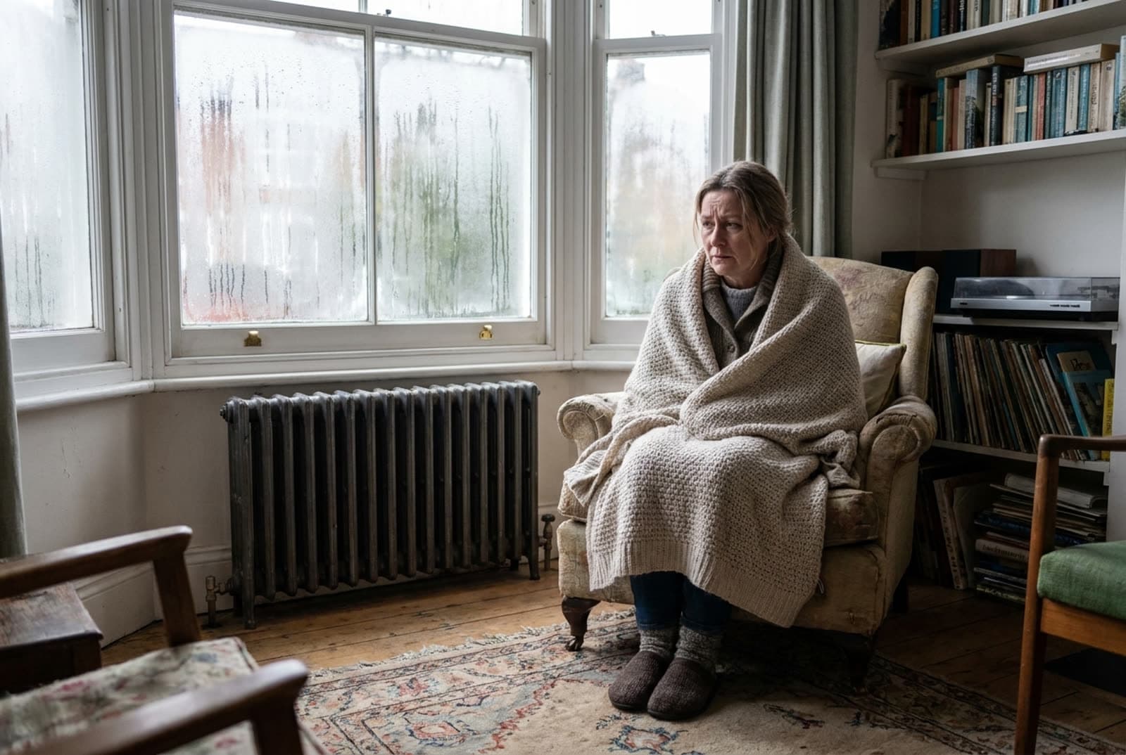 Example of broken heating and hot water in a rented home