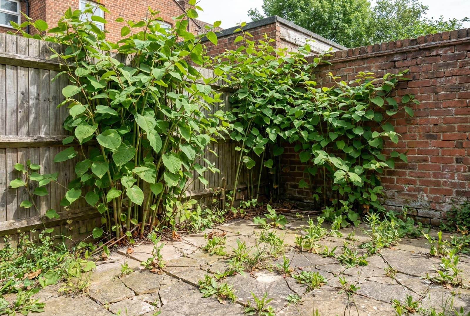 Example of japanese knotweed in a rented home